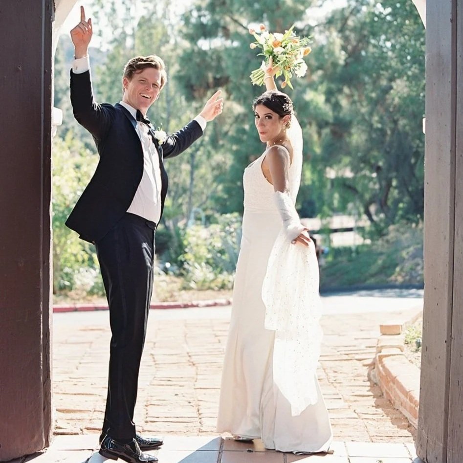 Anna Prangé at work on wedding morning